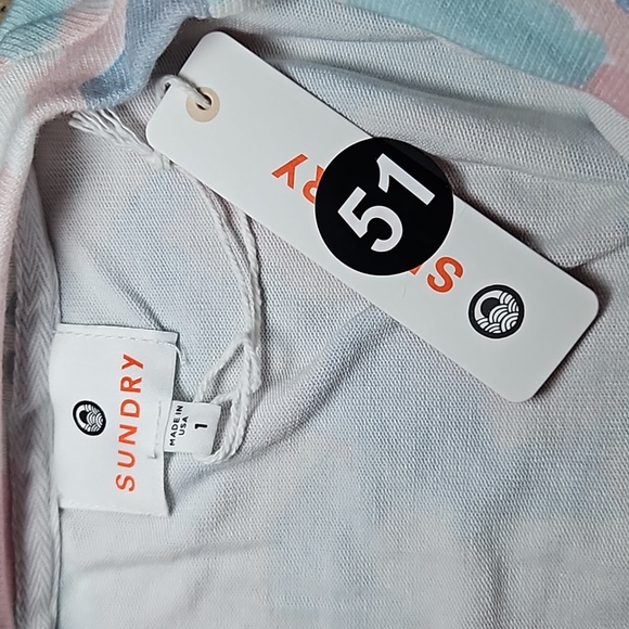 Sundry Abstract Camouflage Loungewear Top - Picture 5 of 8